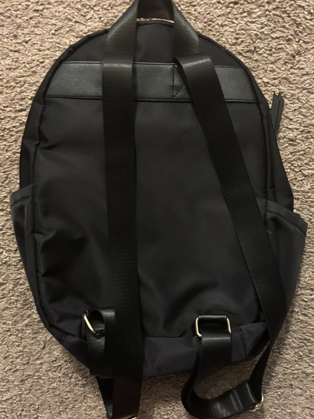 Juicy Couture Kids Black Mini Backpack with Rainbow Zipper/Logo Like New